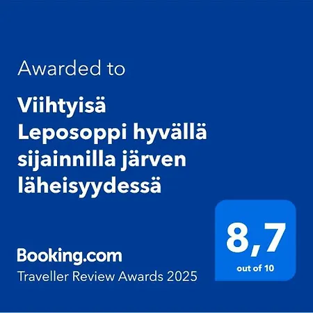 Viihtyisae Leposoppi Hyvaellae Sijainnilla Jaerven Laeheisyydessae Nokia Exterior photo