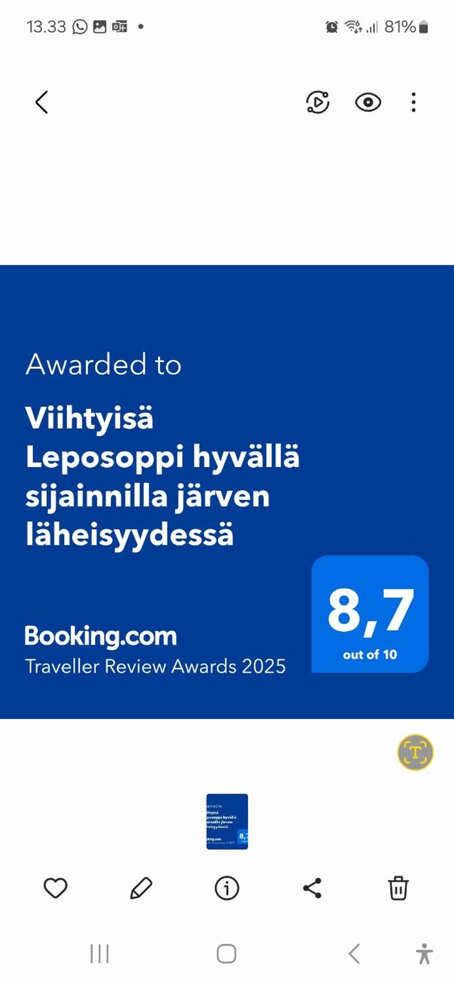 Viihtyisae Leposoppi Hyvaellae Sijainnilla Jaerven Laeheisyydessae *